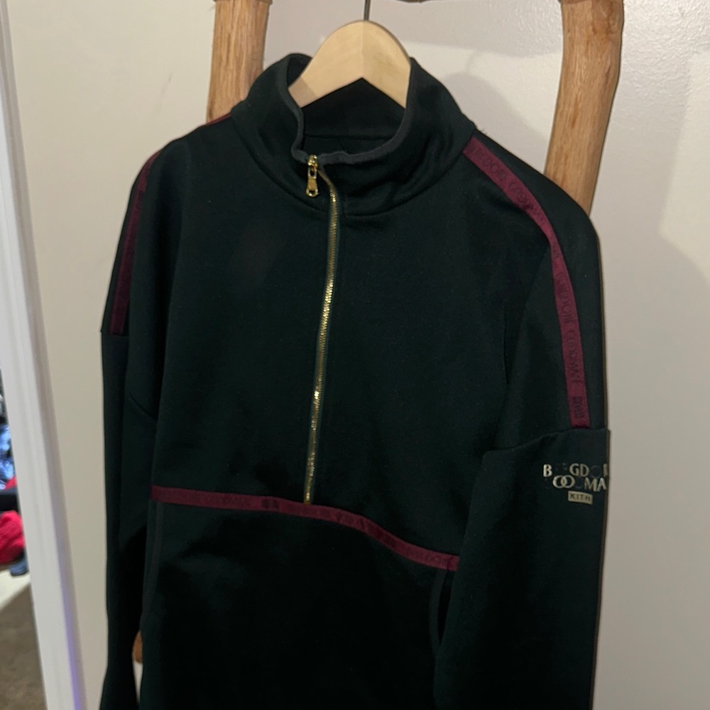 RARE Deadstocked KITH x Bergdorf Goodman Green Red Gold Track Suit Top